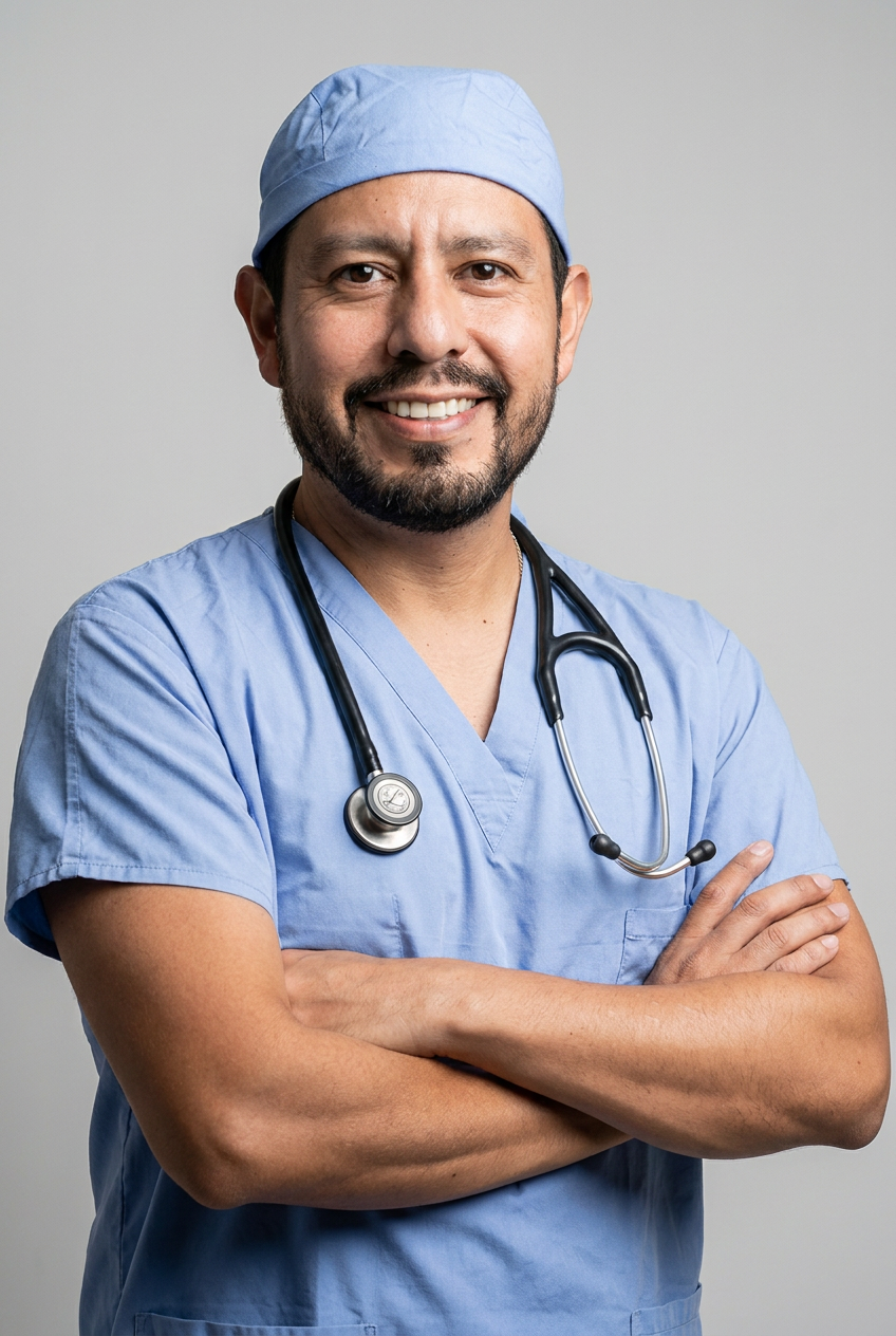 Dr. Enrique Salinas Aragón - Especialista Coloproctólogo en su consultorio